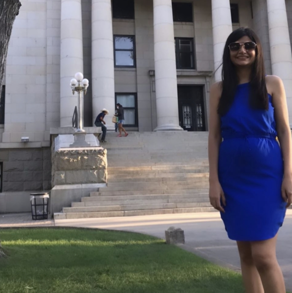 Blue dress